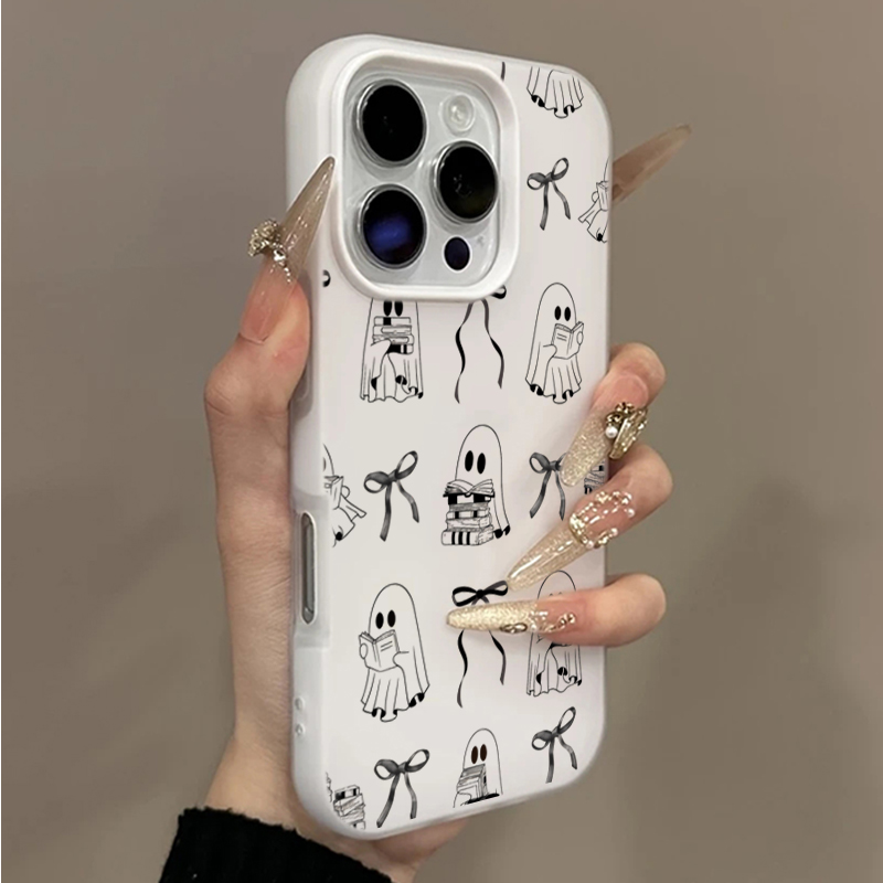 Cute Halloween Book Ghost Bow  - Apple Iphone 16 review and price
