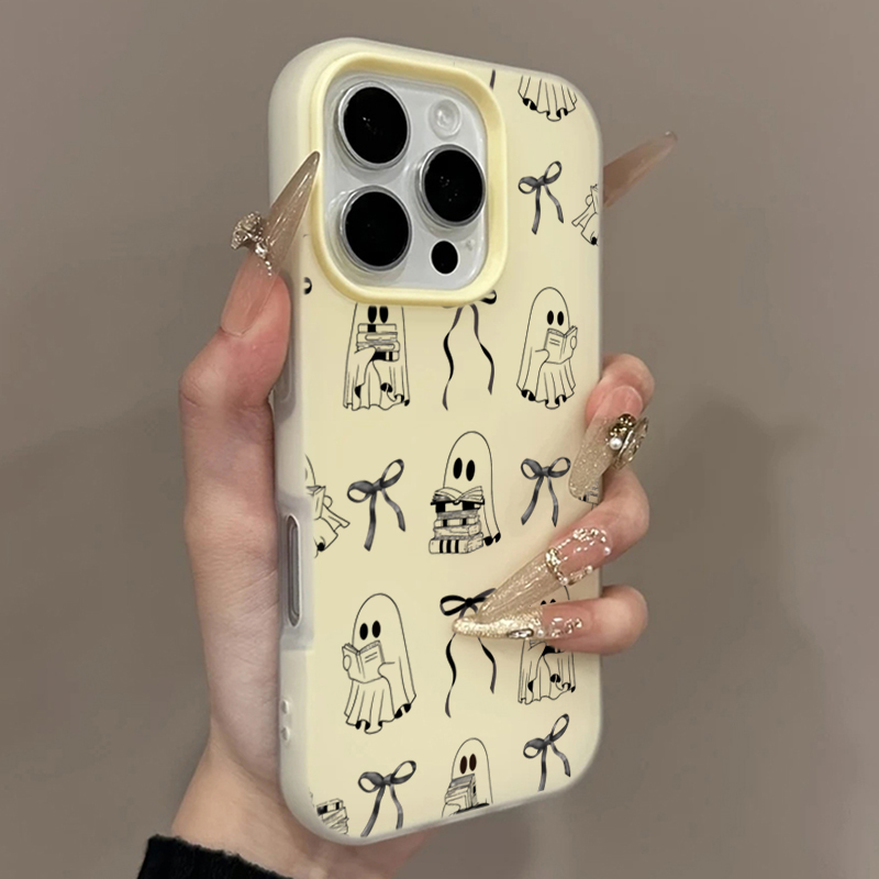 Cute Halloween Book Ghost Bow  - Apple Iphone 16 review and price