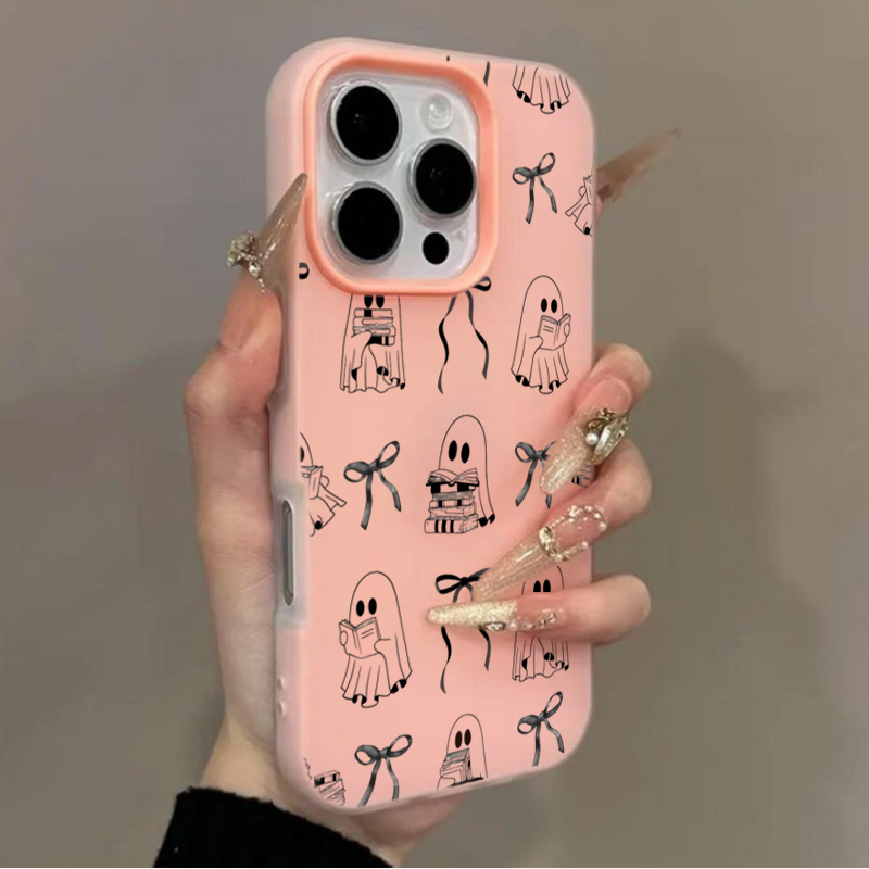 Cute Halloween Book Ghost Bow  - Apple Iphone 16 review and price